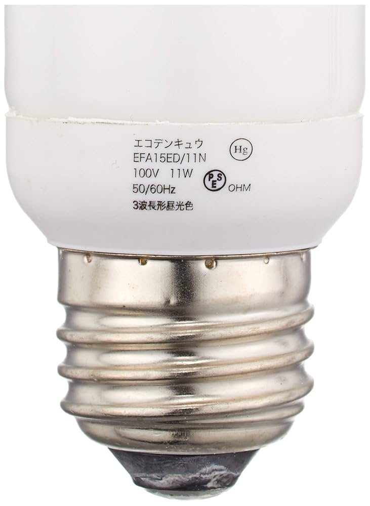 オーム電機 電球形蛍光灯 エコデンキュウ A形 E26 60形相当 電球色 2個入 [品番]06-0259 EFA15EL/11-2PN w17b8b5 Amazon | オーム電機 電球形蛍光灯 エコデンキュウ G形 E26 60形